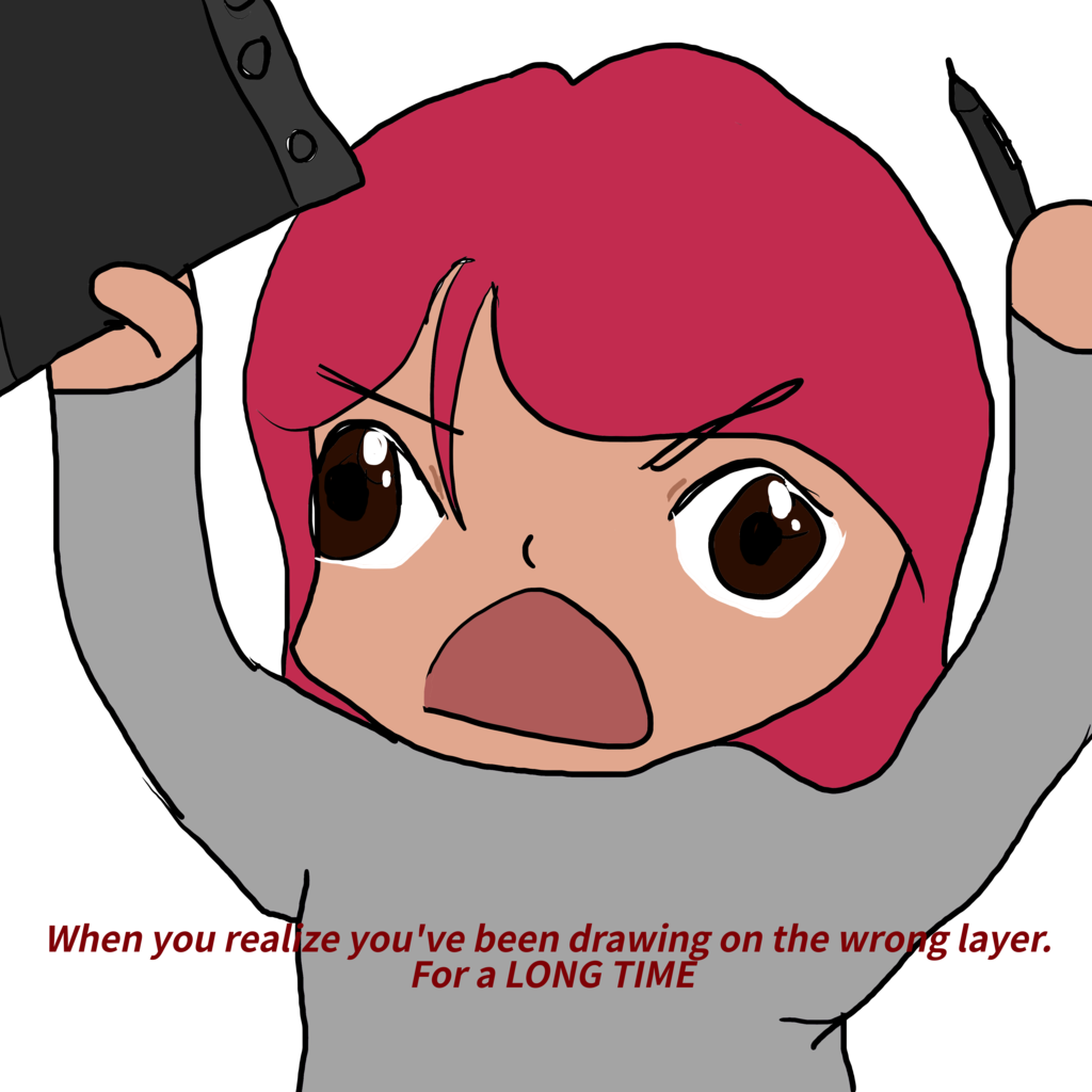 The Wrong Layer By Mad-meow - Cartoon (1024x1024)