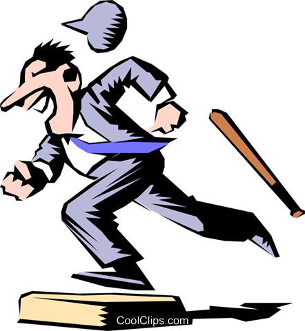 Cartoon Baseball Runner - Corredor Cartoon (442x480)
