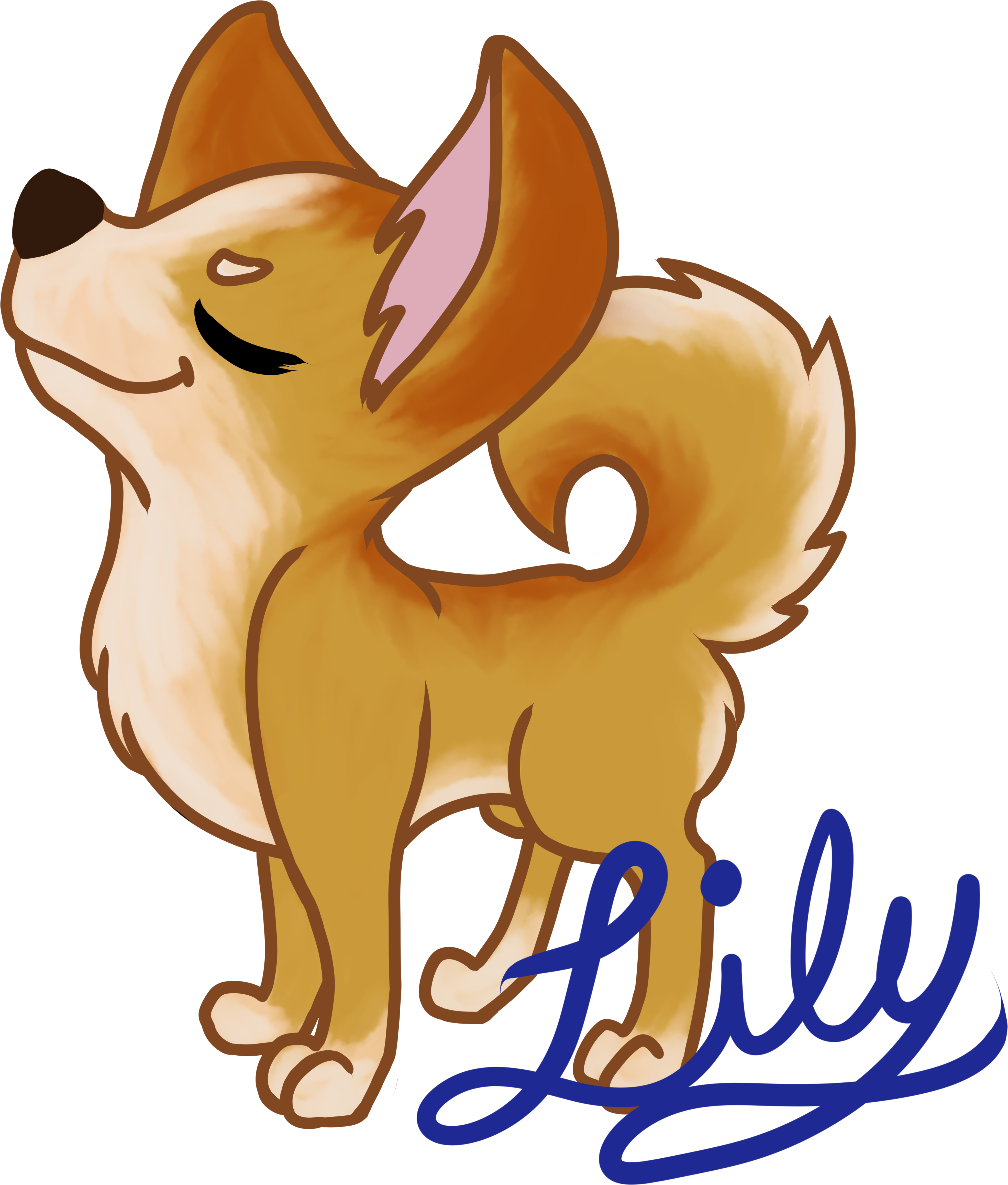 The Best Pupper - Cartoon (4688x4800)