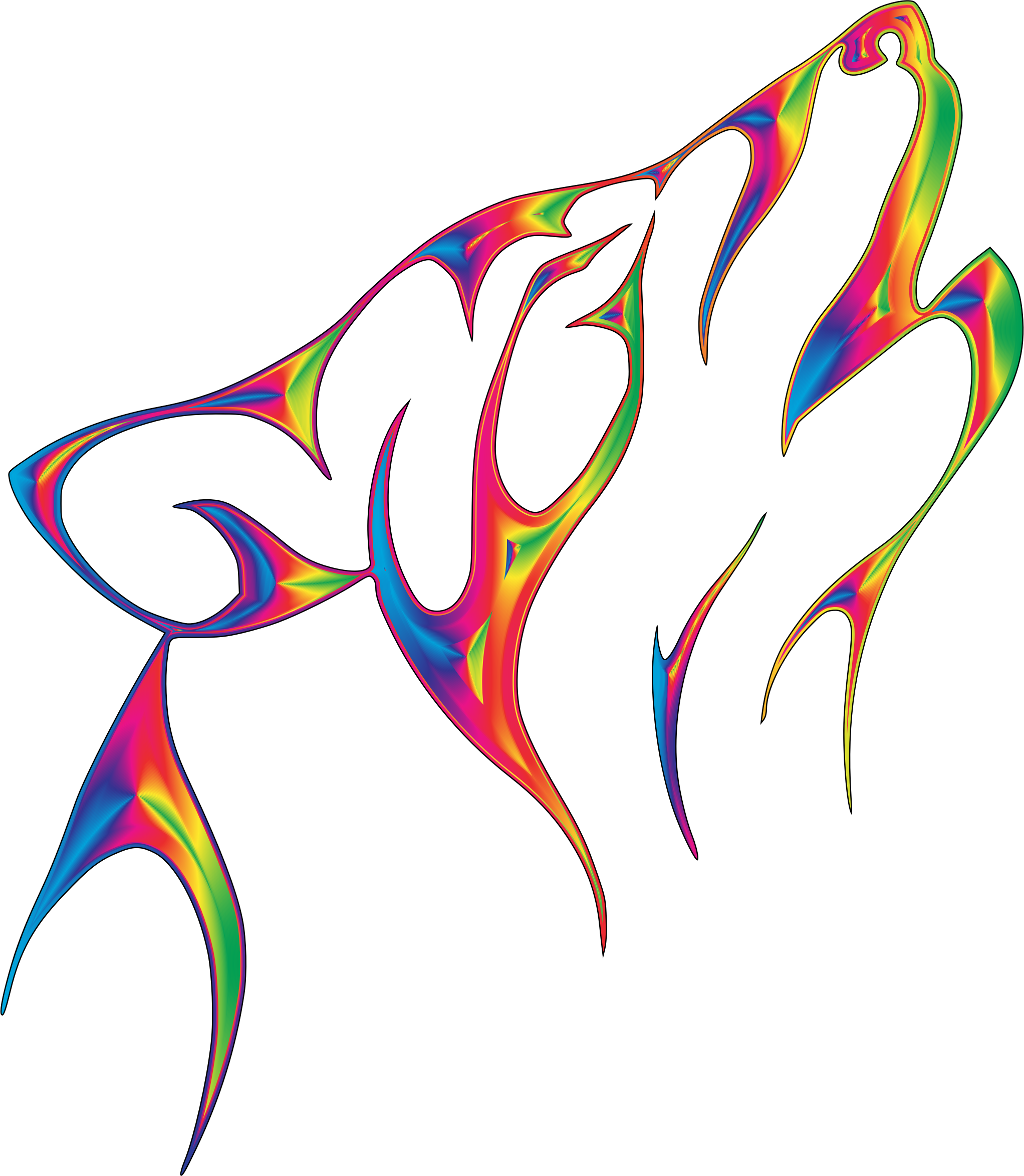 Big Image - Easy To Draw Wolf Head (2044x2346)