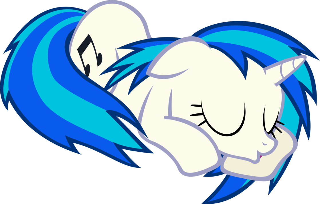 Vinyl Scratch Sleeping By Gdpg - Как Нарисовать Пони Винил Скретч (1118x714)