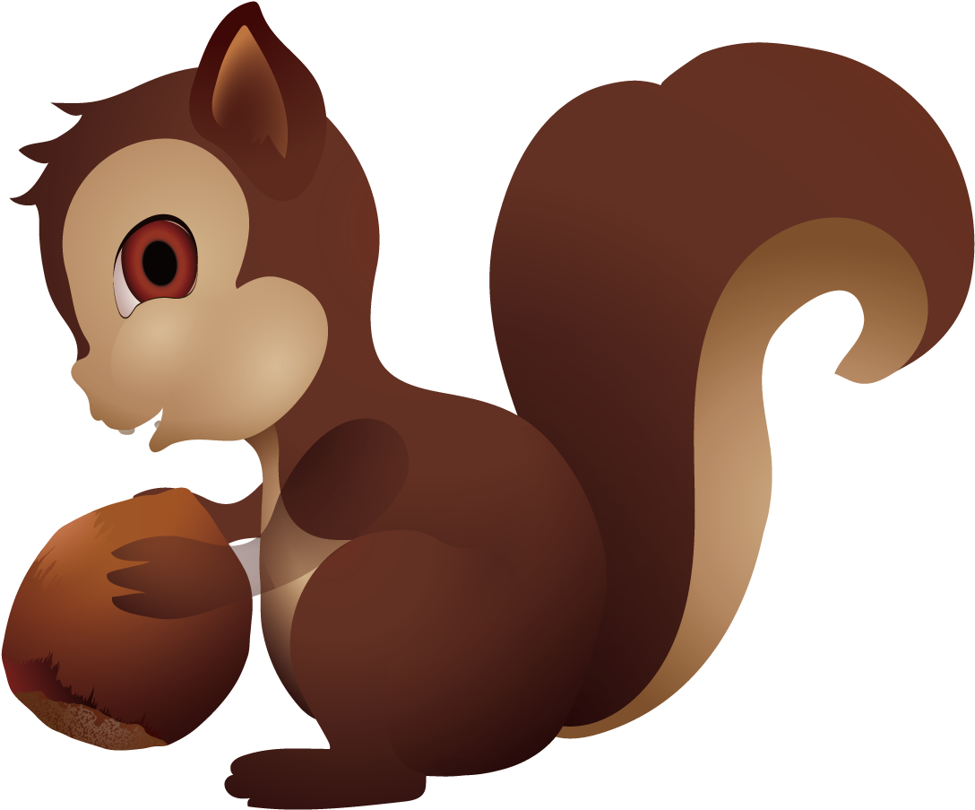 Squirrel Computer File - Cartoon (1276x1276)