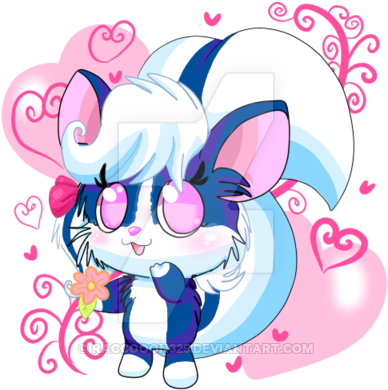 Sally The Skunk By Celestialgalaxies - Skunk (400x400)