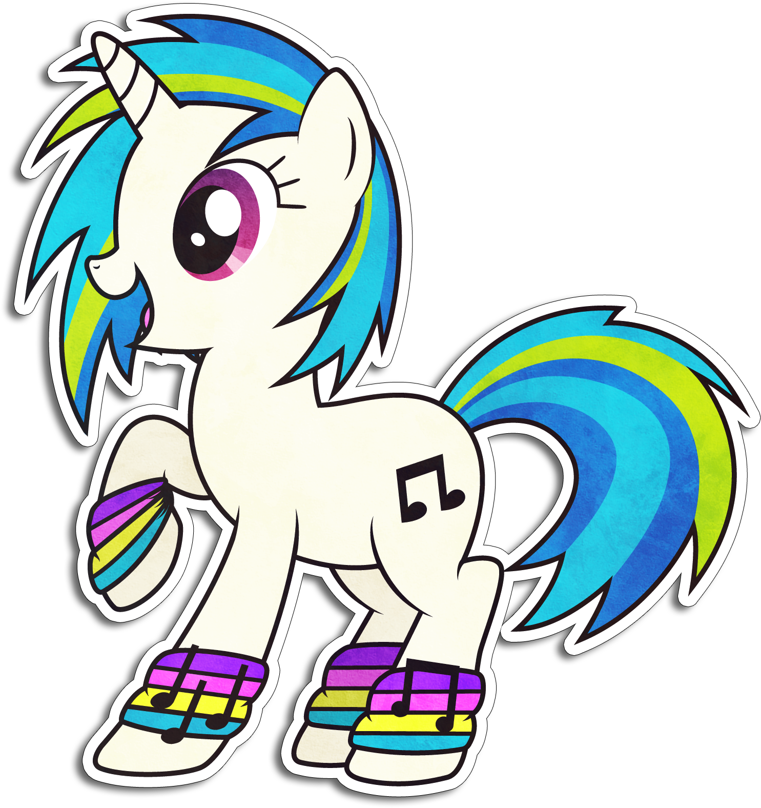 Blindbag By Kennyklent Vinyl Scratch - Стикеры Понни (1517x1607)
