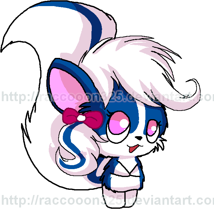 Sally The Skunk By Celestialgalaxies - Cartoon (711x764)
