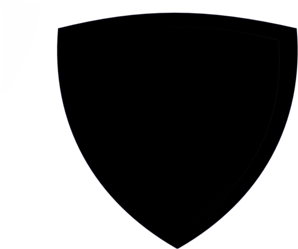 Simple Black Shield - Black Shield Logo Png (600x502)