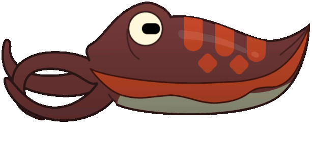 Cuttlefish Clipart Red - Red (606x236)