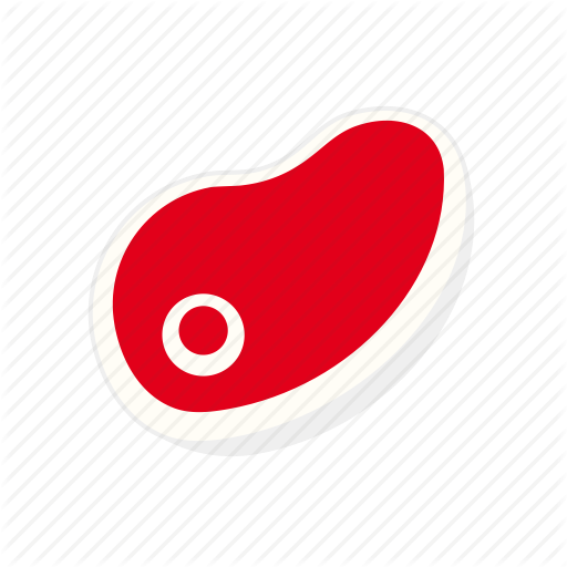Raw Clipart Meat Slice - Heart (512x512)