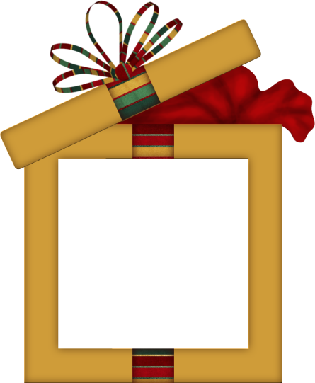 Christmas Frames, Pattern Paper, Picture Frames, Filing - Clip Art (445x541)