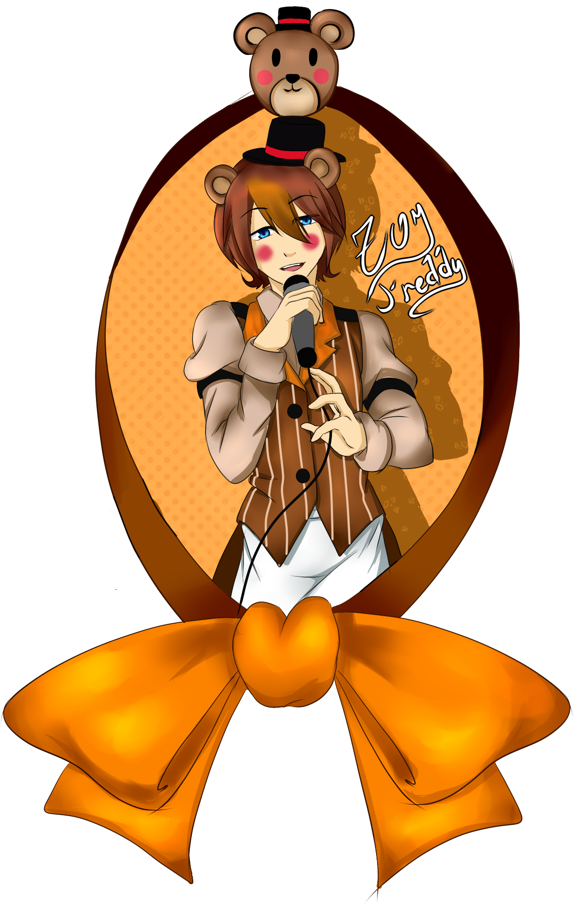 Freddy S - Fnaf Pole Bear Mangle (1200x1900)