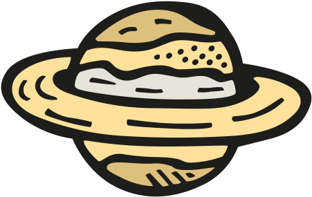 Saturn Icon - Illustration (512x512)