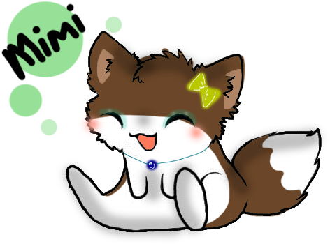 Mimi Chibi Kitten By Corine123 - Drawing (600x400)