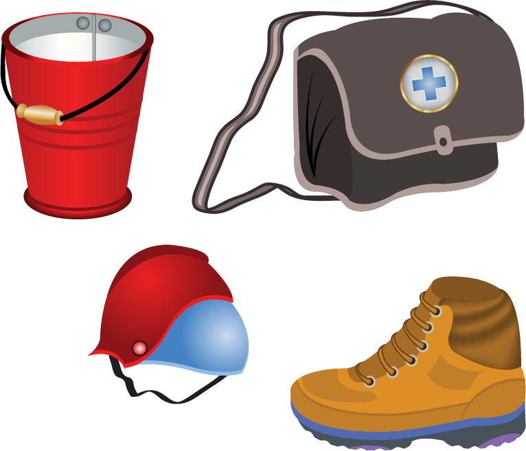 Shoe Clipart Firefighter - ادوات الامن والسلامة (766x658)