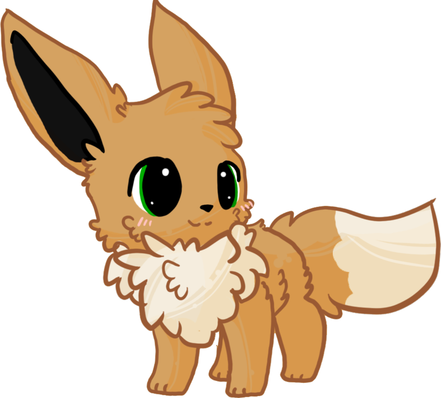 Eevee Chibi By Appledew - Chibi Eevee (900x812)