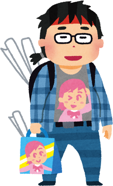 オタクのイラスト - オタク チェック シャツ (655x800)