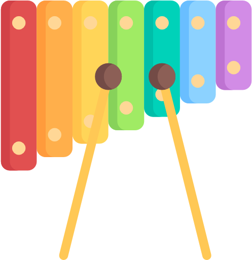 Xylophone Clipart Basic - Xylophone Vector Png (512x512)