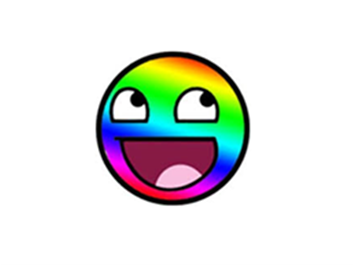 Rainbow Awesome Face (352x352)