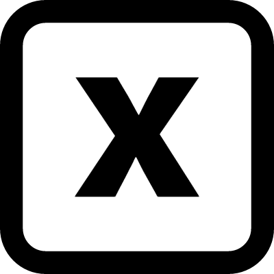Close Square Rounded Interface Symbol With A Cross - Font Awesome Close Icon (400x400)