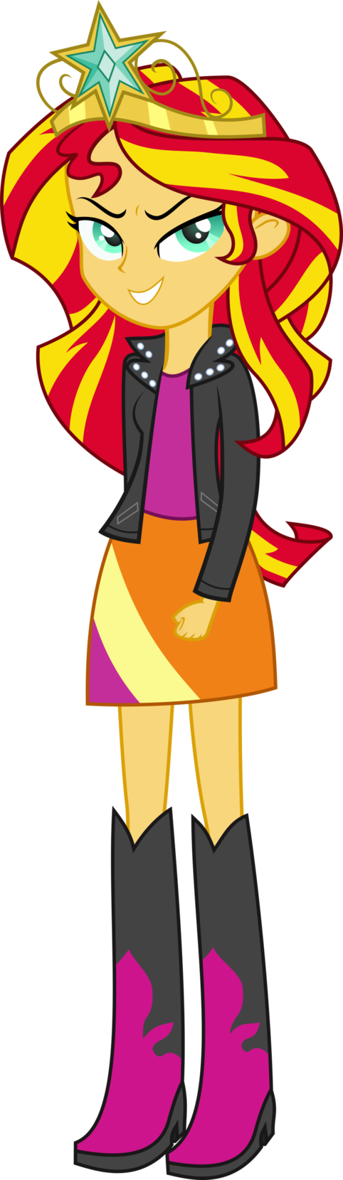 Evil Sunset - Mlp Sunset Shimmer Evil (482x1659)
