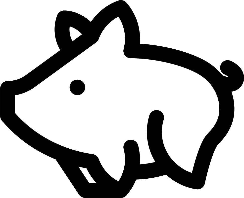 Pig Comments - Clip Art (981x798)