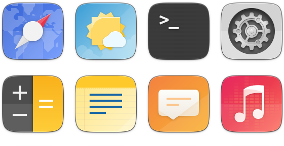 Suru Icons - Icon (688x308)