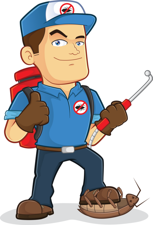 Exterminator - Pest Control Clipart (492x724)