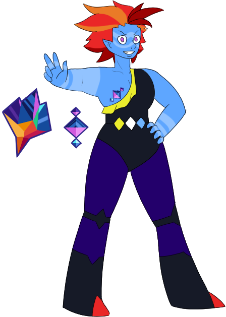 Flame Aura Quartz - Cartoon (448x629)