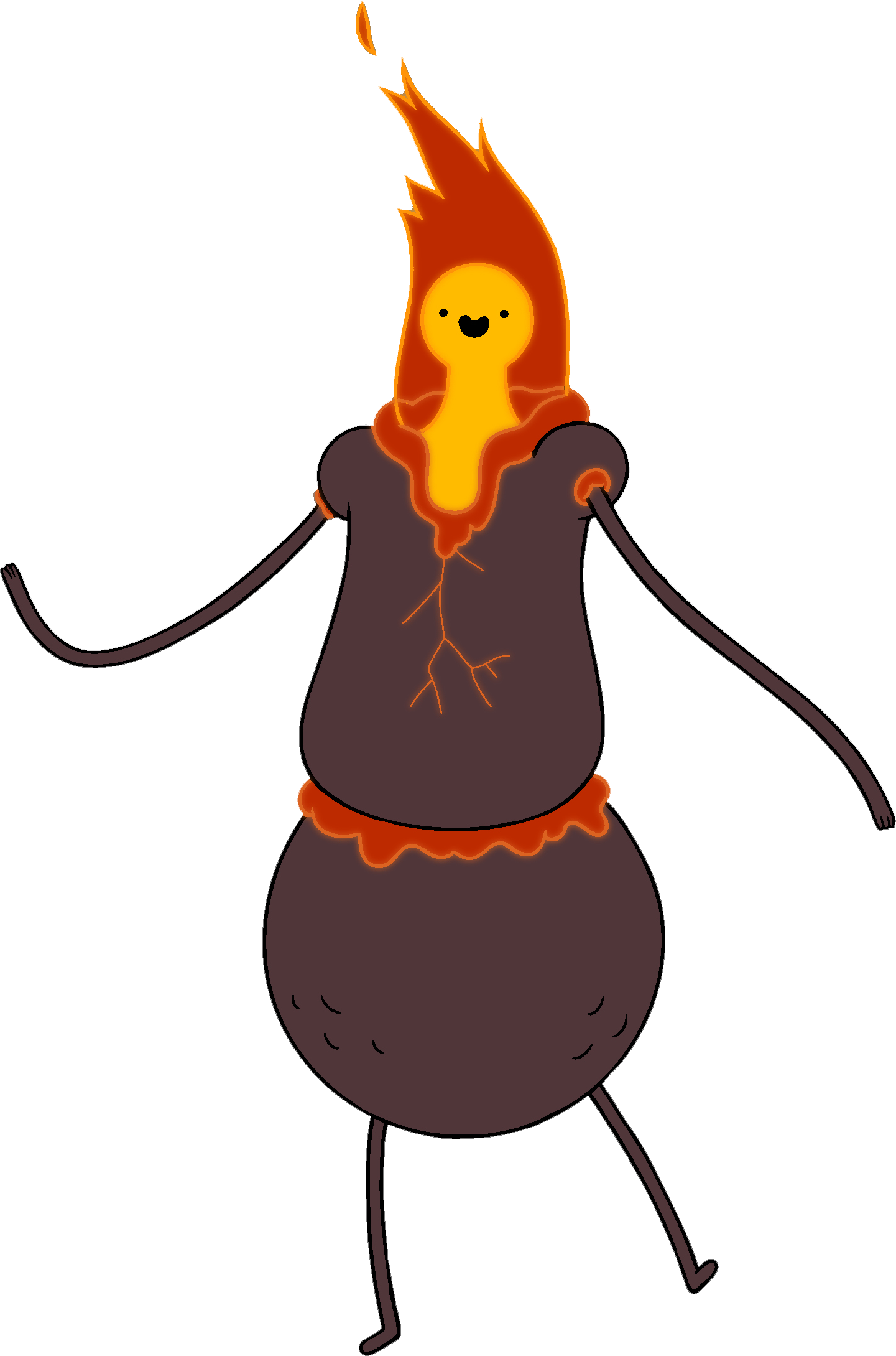 Flame Person 11 - Portable Network Graphics (1441x2179)