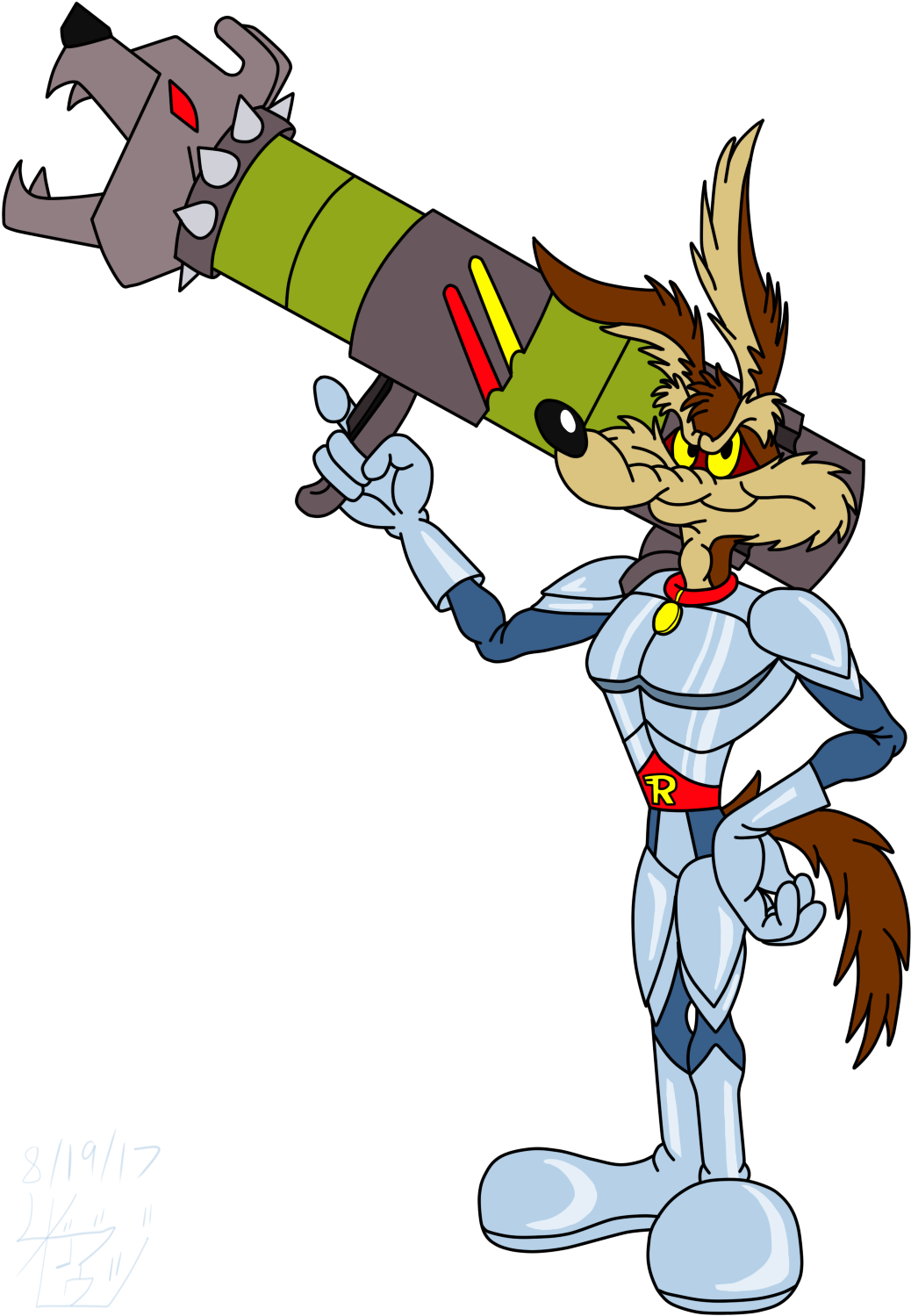 [com] Road Rover Wile E - Cartoon (1095x1554)