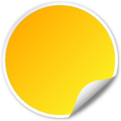 Circle Seal Yellow - Circle (420x420)