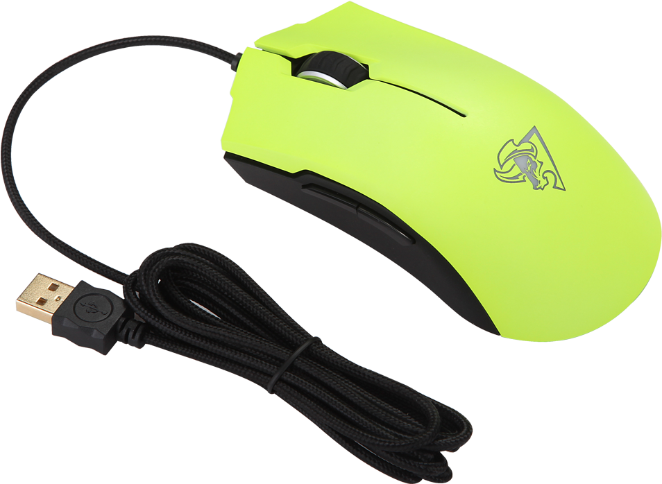 Ff Gaming Mouse - Yellow (1000x1000)