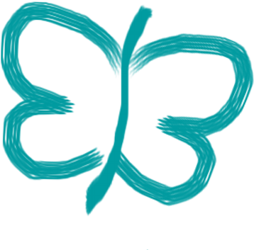 Mariposa Turquesa - Calligraphy (400x400)