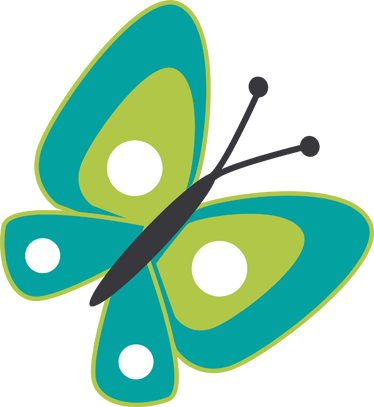 Mariposa Verde Vector Png (374x407)