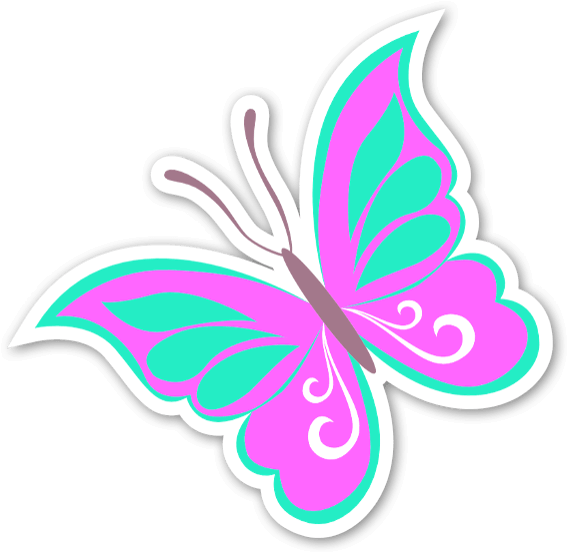 Pink Butterfly - Pink Butterfly (600x581)