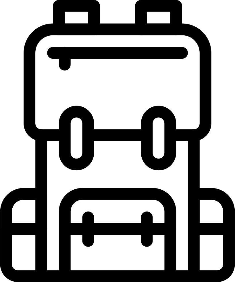 Backpack Streamline Trekking Comments - Backpack Icon Png (818x980)