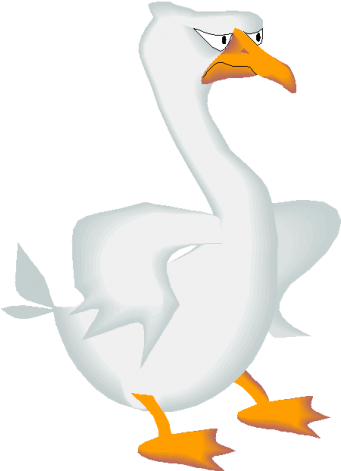 Angry Goose - Duck (371x480)