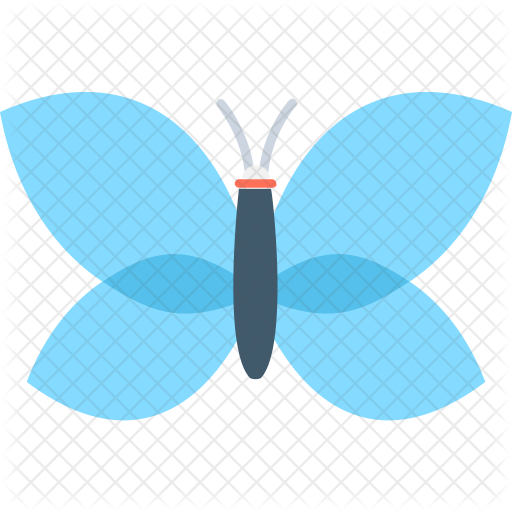 Butterfly Icon - Emblem (512x512)