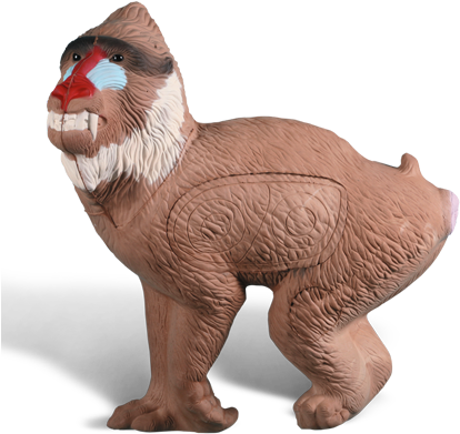 Baboon Target - Rinehart Targets 417 Baboon Self Healing Predator Archery (450x505)