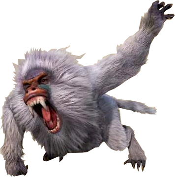 Being Piled On By Multiple Blangos - Baboon Dnd (356x360)