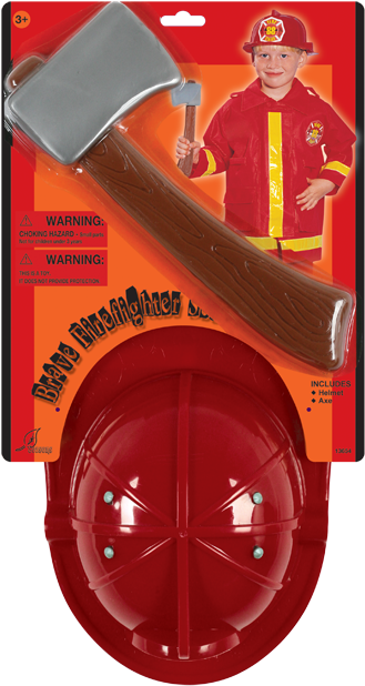 Brave Firefighter Set - Child Fireman (358x650)