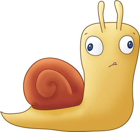 Derpy Snail By Kerfufflin - Snail (500x475)