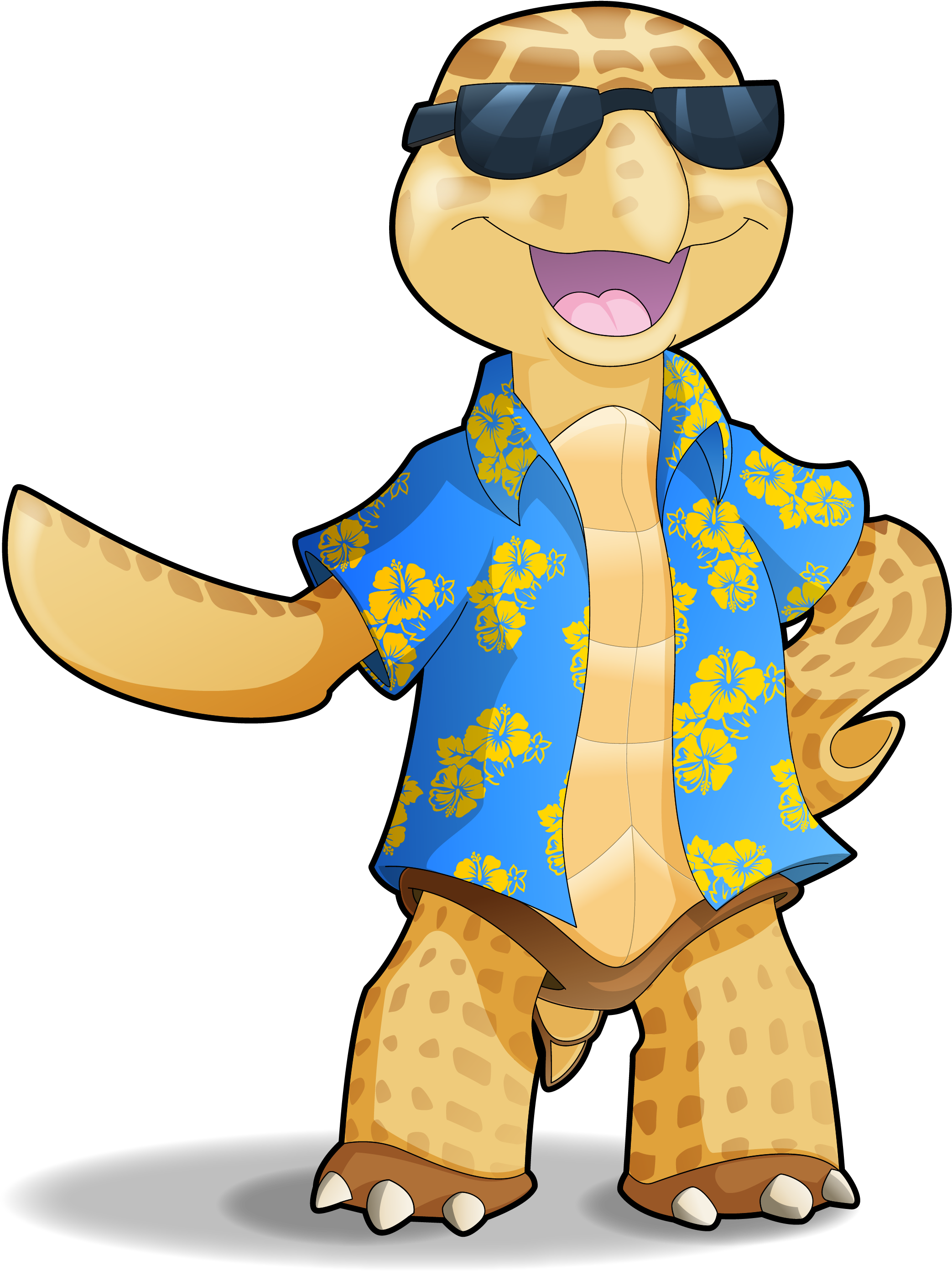 Cartoon - Aloha Shirt (3307x3288)