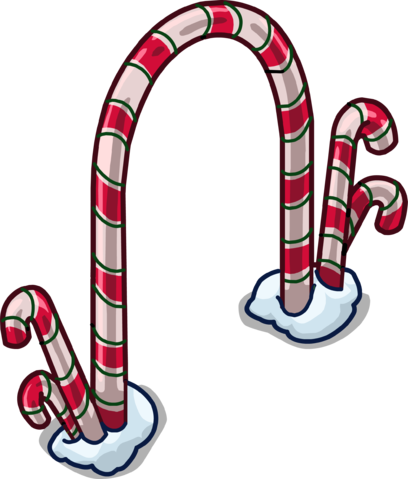 Candy Cane Arch Sprite 003 - Candy Cane (408x479)
