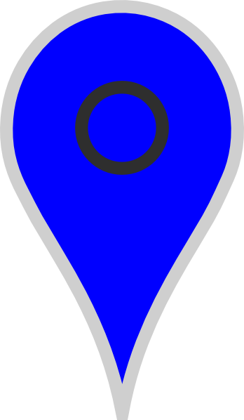 How To Set Use Google Map Pointer Blue Svg Vector - Place Marker Clip Art (348x598)