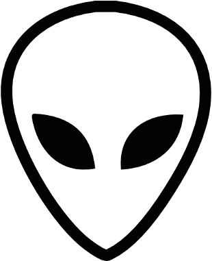 Alien Head Vector - Alien Svg (512x512)