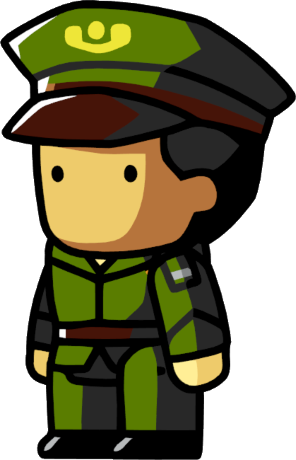 Captain - Scribblenauts Army Png (419x650)