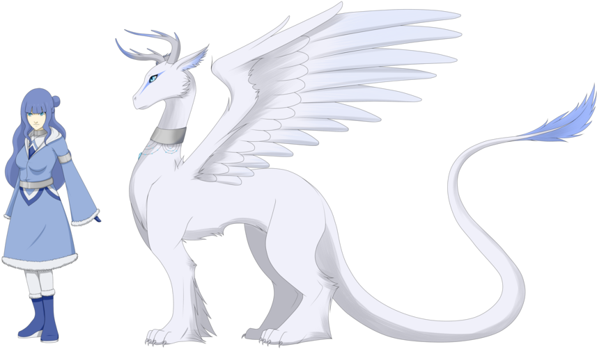 Human And Dragon Forms By Bubblestea - Cartoon (900x533)