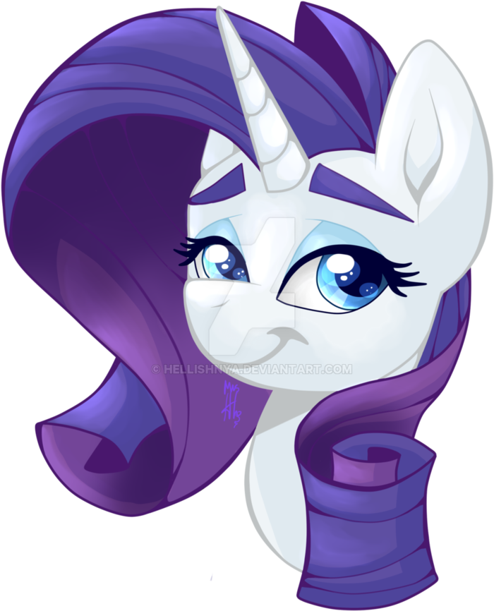 Rarity By Hellishnya - Cartoon (800x1000)