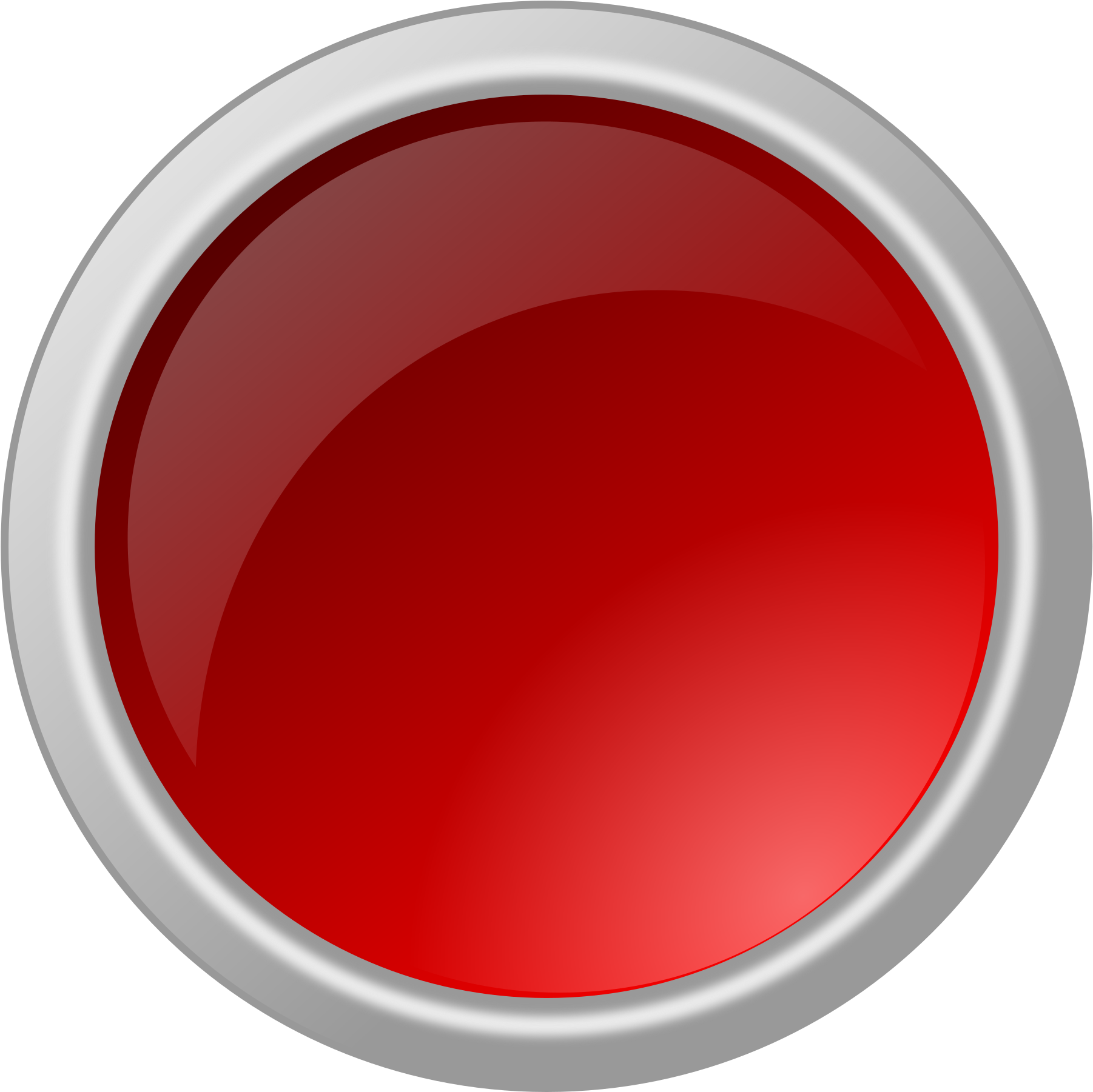 Button Clipart Red Button - Red Button Image Transparent (2400x2400)