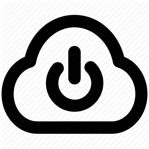 Button Clipart Shutdown - Cloud Storage (512x512)
